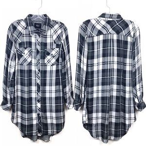 Rails | Long Sleeve Plaid Shirt-Dress